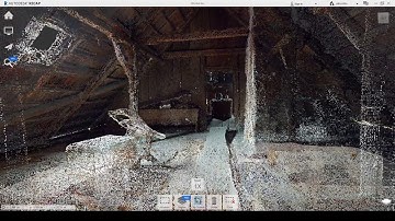 3D Scan Flying Through Attic