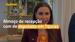 Almoço de recepção com presença de deputada em Tijucas
