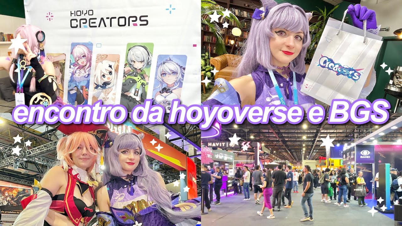 Indo em um encontro exclusivo da Hoyoverse e último dia da BGS 2024! (Vlog cosplay ☆ Parte 4)