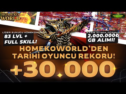 HomekoWorld Büyük Açılış Gerçekleşti! | Tarihi Rekor +30k User! | Her Hafta 500k GB Alım! | #hkw #ko