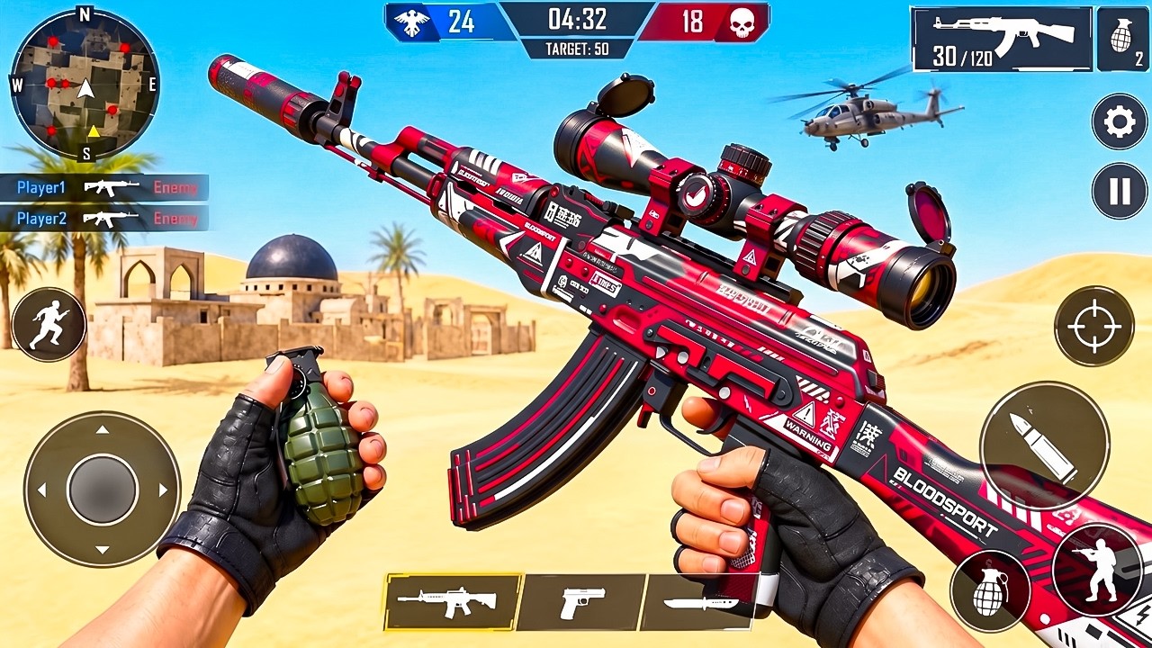 Commandis Gameplay FPS Commando Shooting Game - Banduk Wala Game - Android GamePlay - YouTube