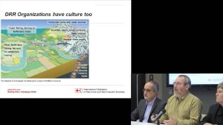Terry Cannon speaks during the Launch of World Disasters Report 2014