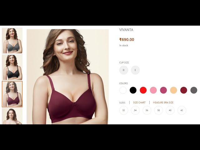 Trylo Vivanta (Best Light Padded Bra) for heavy bust/profile/figure  @Women's Adda Store 