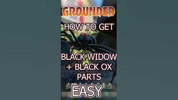 Easy Bug Parts in Grounded - Black Widow + Black Ox Beetle @FinchGGs