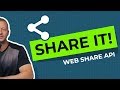 Web share api tutorial  native sharing is easy