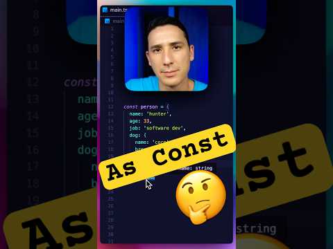 as const in