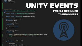Unity events tutorial from a beginner to beginners