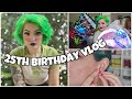 my 25th birthday vlog✨| hair color change, ear stretching, presents &amp; more |