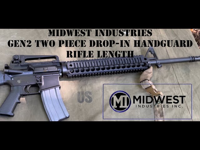 Midwest Industries Gen2 Two Piece Drop-In Handguard, Rifle Length