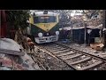 Kolkata - Shantytown along active rail tracks