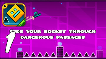 Geometry Dash Lite Gameplay Walkthrough #1 (Android, IOS)
