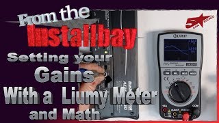 How to set your Amp gains with the Liumy Oscilloscope Multi Meter
