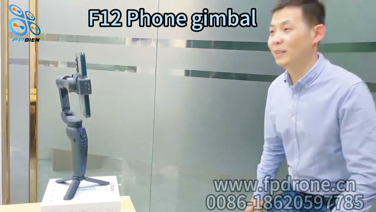 F12 3-Axis Smartphone Gimbal Stabilizer With Ai Tracker