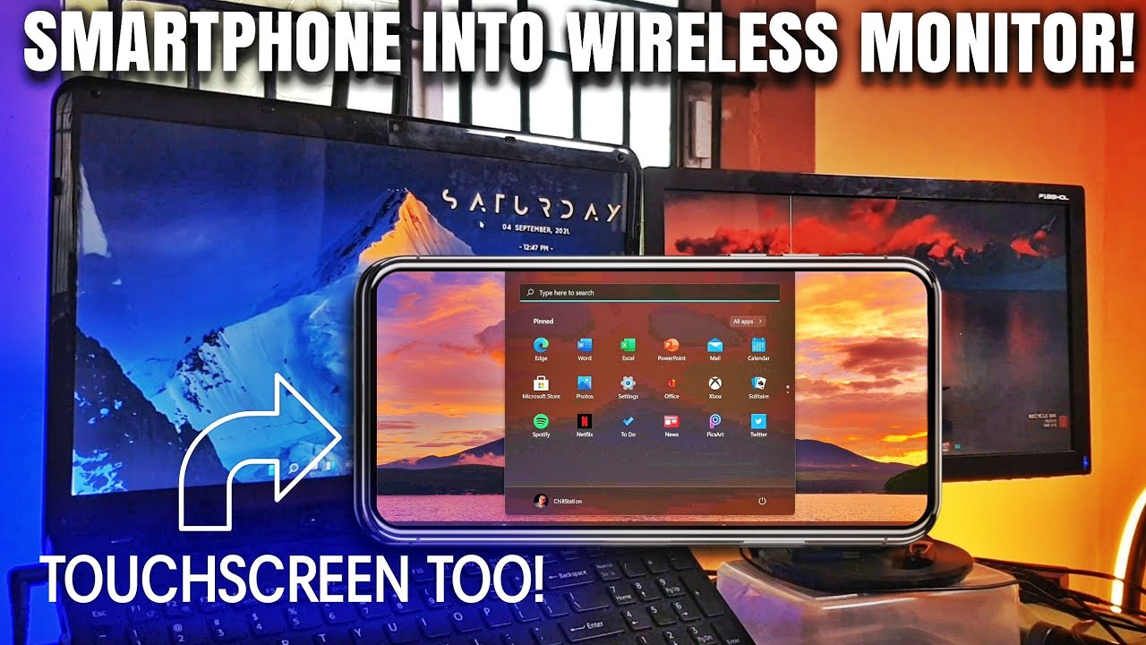 Turn your Android phone into a wireless PC Monitor! 