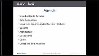 Long Term Reporting with Savvius and Splunk