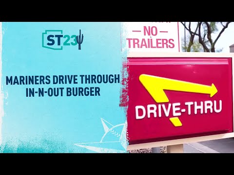 Mariners Drive Through In-N-Out Burger in Golf Cart