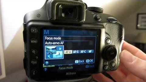 How to change Autofocus (AF) settings on Nikon D3300
