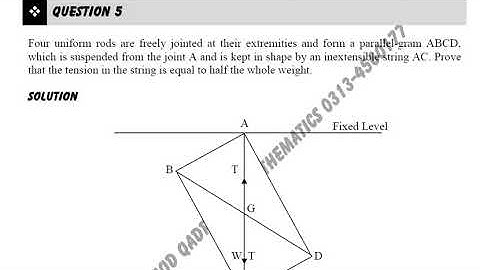 Virtual work question 5|mechanics |BSc|lecture 8