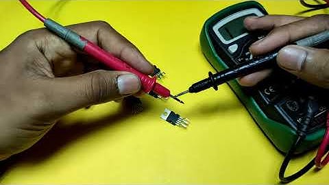 how to check TDA2030 IC in multimeter ll hindi