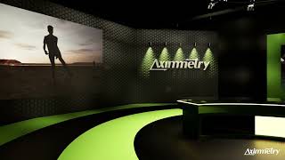 Emerald Sport Studio, Unreal Engine virtual stock set | Aximmetry