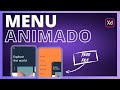 Diseña un menu deslizante animado | Adobe XD