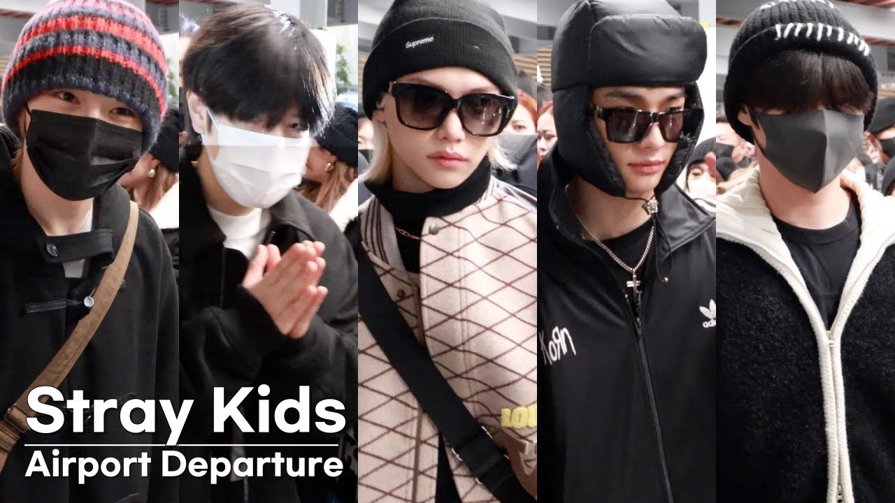 스트레이키즈(Stray Kids) 비주얼 합 미쳤다 | Stray Kids Airport Departure [4K]