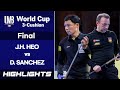 [VEGHEL World Cup 3-Cushion 2021] Final - Jung Han HEO (KOR) vs Daniel SANCHEZ (ESP). H/L