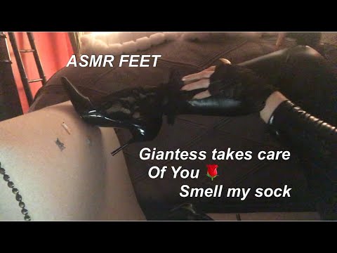ASMR|Giantess~Smell my nylon sock, I take care of You, my Tinies