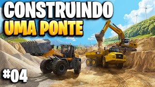 CONSTRUINDO UMA PONTE - CONSTRUCTION SIMULATOR 2022 #04 screenshot 4