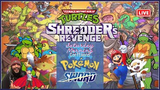 Poogie Hosts Saturday Morning Cartoon Block - Pokemon Sword / TMNT Shredder's Revenge LIVE