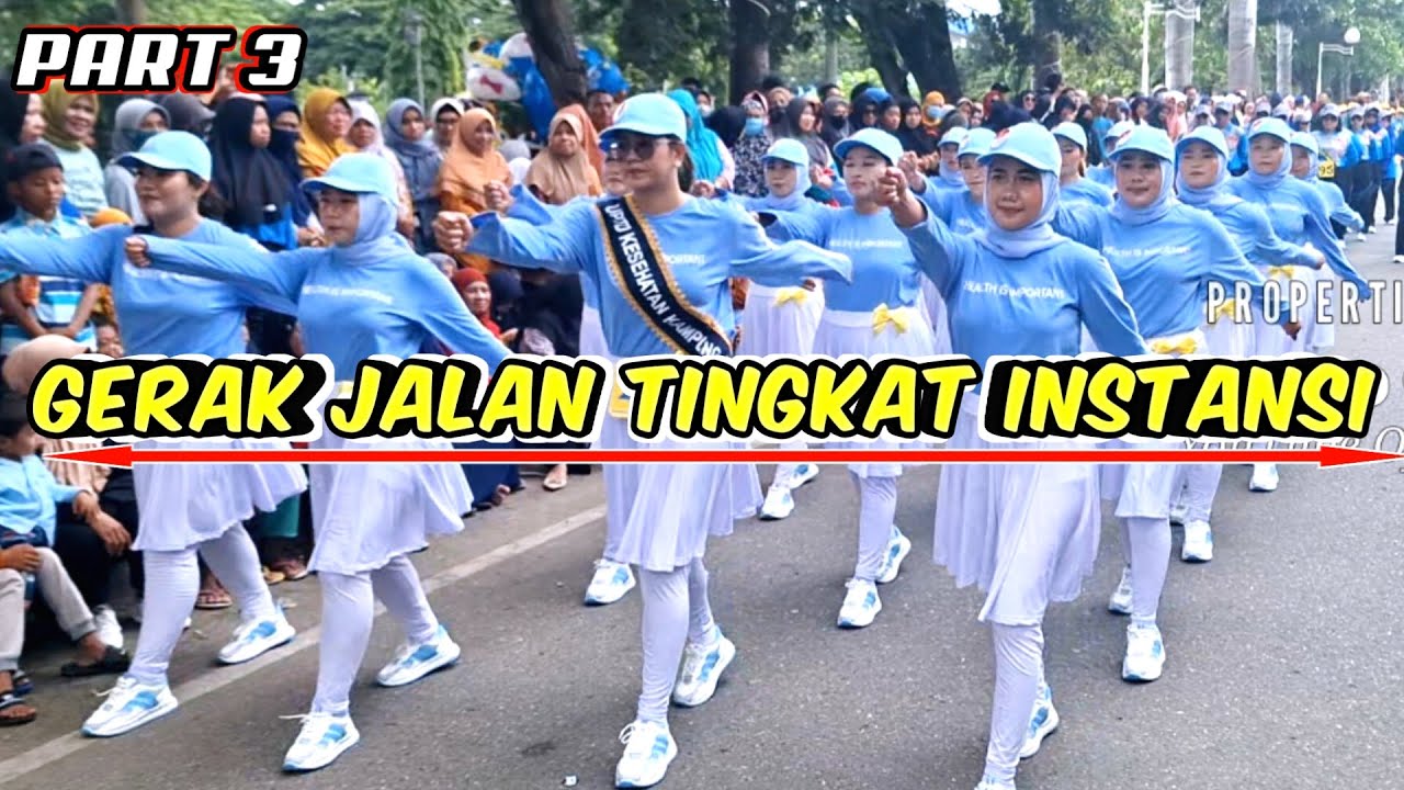 LOMBA GERAK JALAN INDAH TINGKAT INSTANSI PEMERINTAH DAERAH LUWUK BANGGAI PART 3