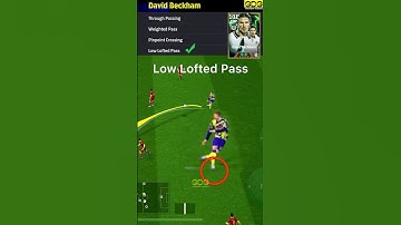 All Passing Skills ✅✅🎮 by David Beckham #efootball #efootball2025 #davidbeckham
