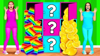 Pink and Blue Mystery Box Challenge | Funny Situations and Fails Happy Funny