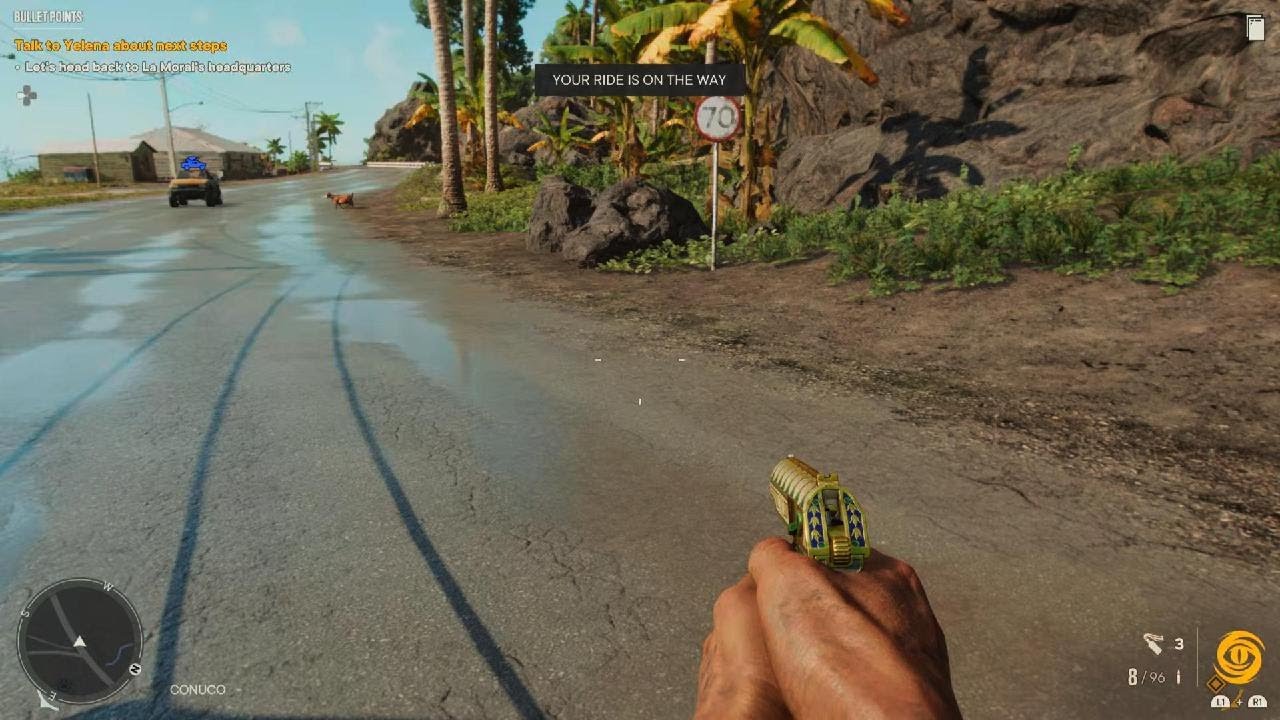 Far Cry 6 vehicle delivery NPC takes too long.