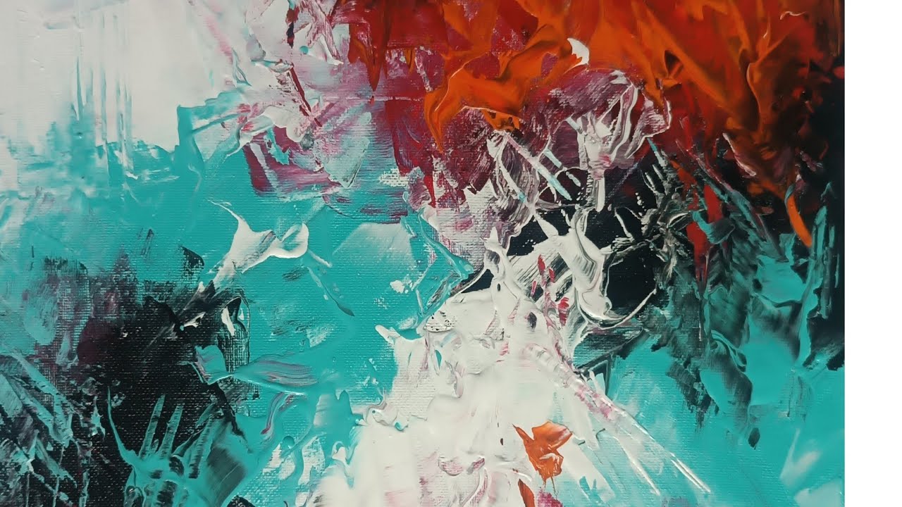 SIMPLE & EASY Abstract Intuitive Painting with Acrylics / Abstract Art for Beginners