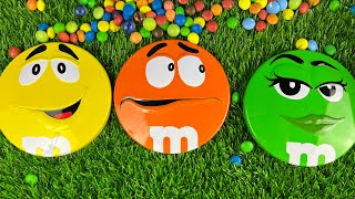 oddly Satisfying video | Unboxing M&M'S collection boxes with rainbow candy Lollipops