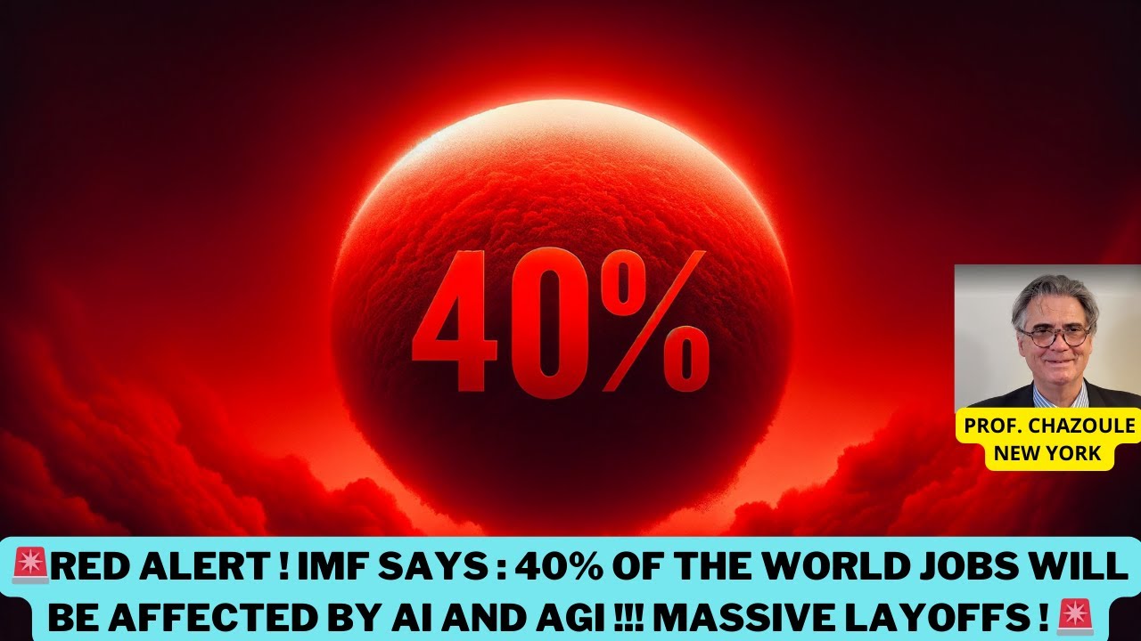 🚨RED ALERT ! IMF SAYS : 40% OF THE WORLD JOBS WILL BE AFFECTED BY AI ...