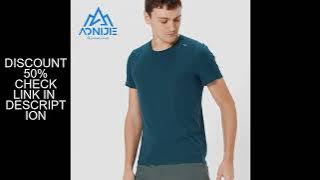 AONIJIE L-FM5125 Men Male Sports Quick Drying T-shirt Short Sleeve Breathable Tees Tops Summer For O