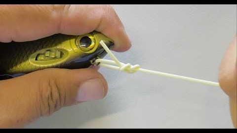 Simple Canoe Man loop knot for hooks or lures