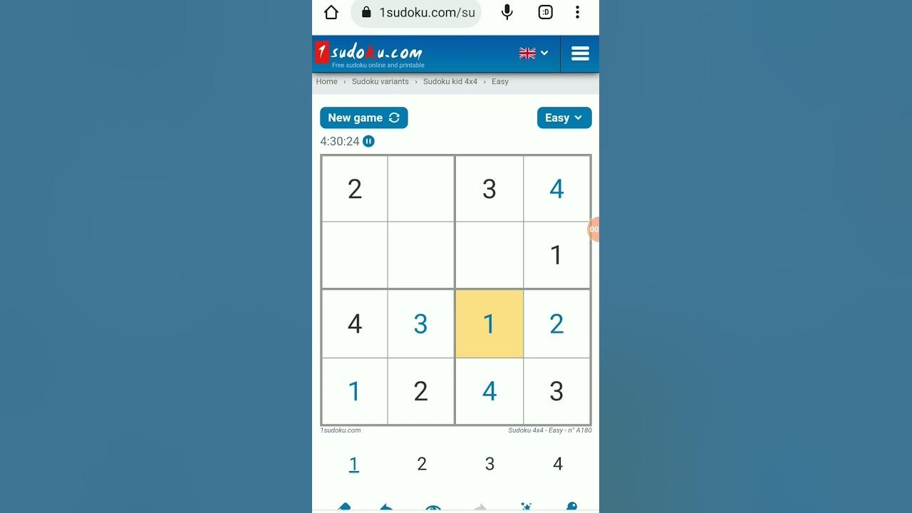 Sudoku 2x2 How to solve Sudoku 2x2 Puzzle 15 YouTube