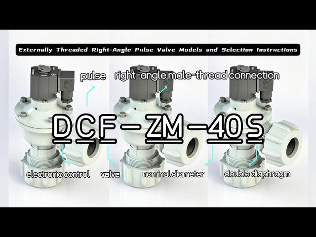 Van xung khí ren ngoài dòng DCF-ZM | Cách đọc mã sản phẩm và hướng dẫn lắp đặt