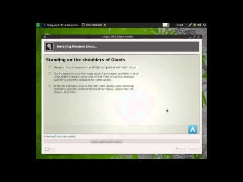 Manjaro Linux Live Installer Preview