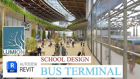 Modern Bus Terminal Design | Lumion 10 Rendering | Architecture School Project