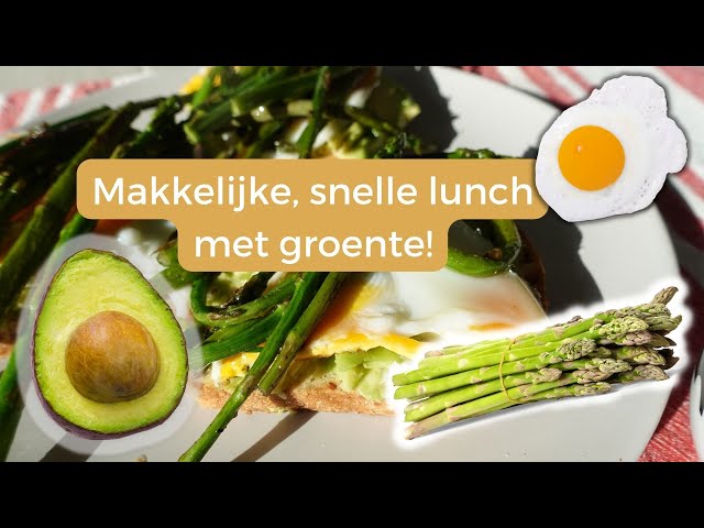 Gezond lunch recept, makkelijk en snel klaar #gezondrecept #lunch #avocado #glutenvrij