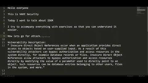 IDOR - Web Application Security