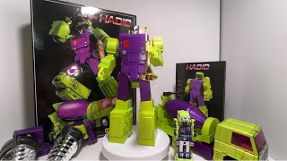 HUGE Transformers G1 Masterpiece Fans toys Hadid review. 3P mixmaster FT 32 constructicon devastator
