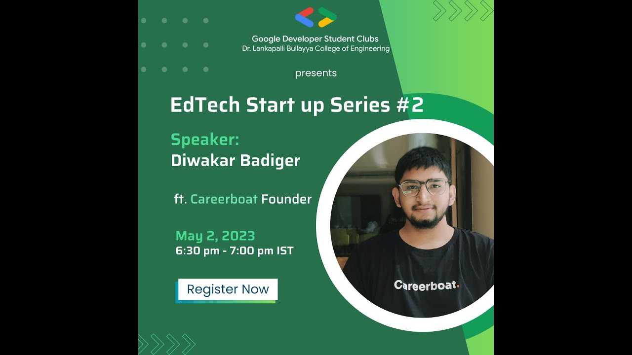 EdTech Start up Series #2 ft. @careerboat Founder | Diwakar Badiger ...