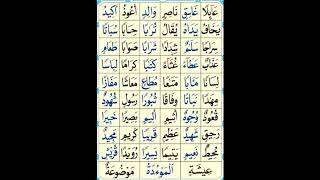 Nourania lesson 9 |Practice 3 letters of Madd & 2 letters of leen