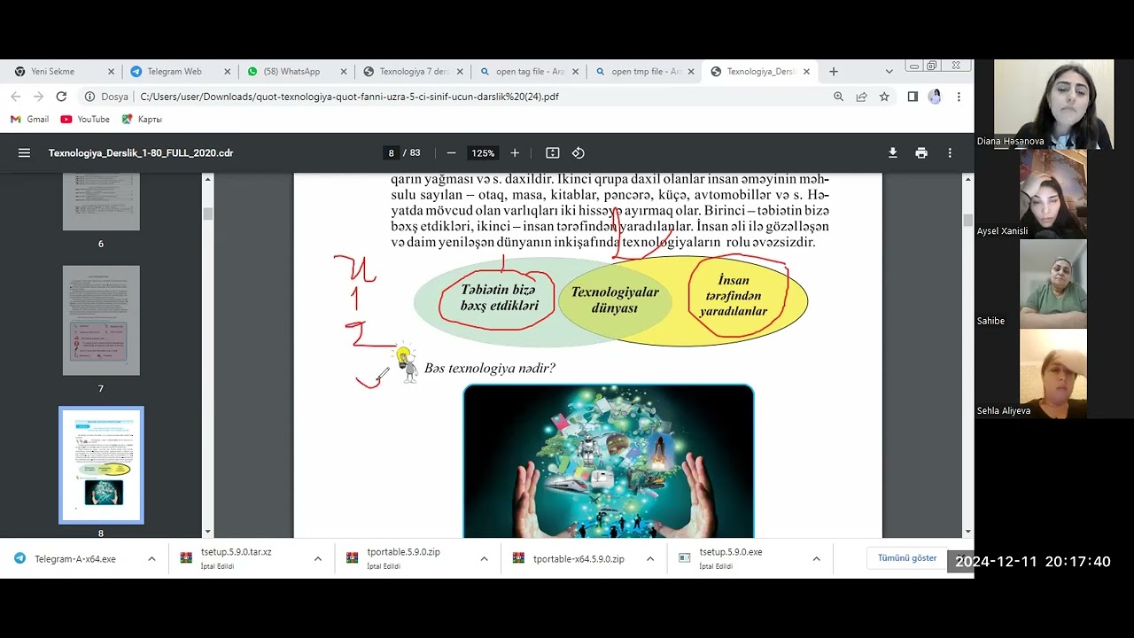 Texnologiya MİQ Sertifikasiya canlı online dərs sinif 5 mövzu 1