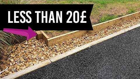 EENVOUDIGE installatie van gazonranden - Ideeën voor tuinranden van hout